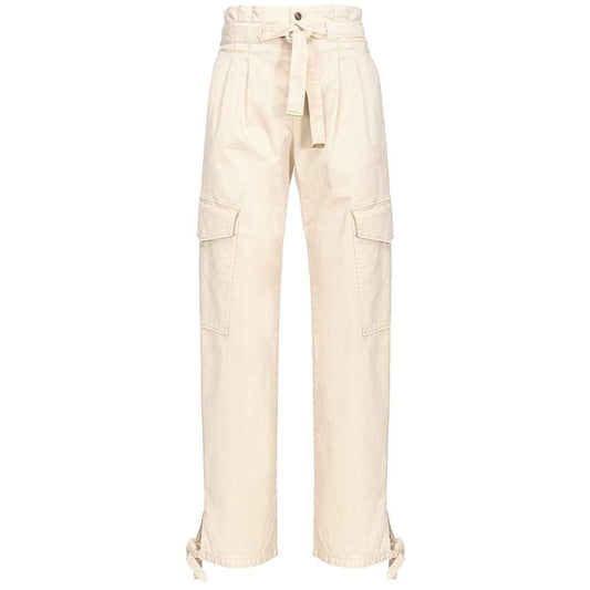 PINKO White Cotton Jeans & Pant