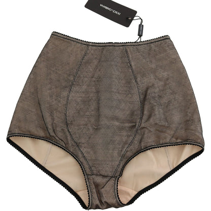 Dolce & Gabbana Bottoms Underwear Beige With Black Net