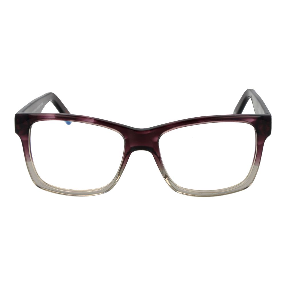 Andy Wolf Purple Unisex Glasses Frame, acetate full-rim, rectangular style, size 54-16-145, perfect for modern eyewear fashion.