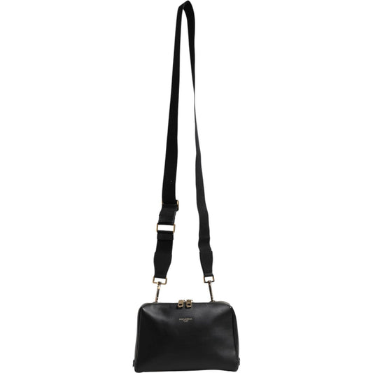 Dolce & Gabbana Black Mediterranean Leather Shoulder Crossbody Bag