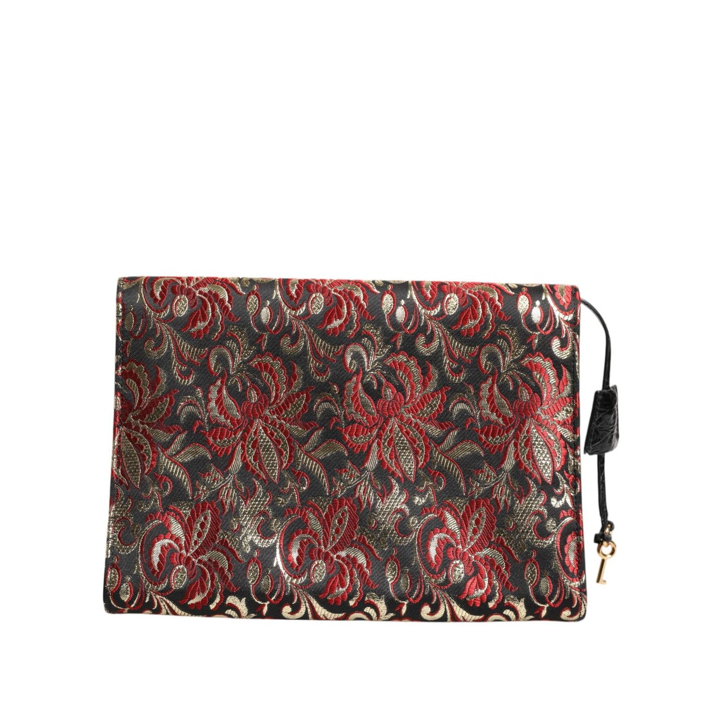 Dolce & Gabbana Multicolor Jacquard Floral Document Briefcase Bag