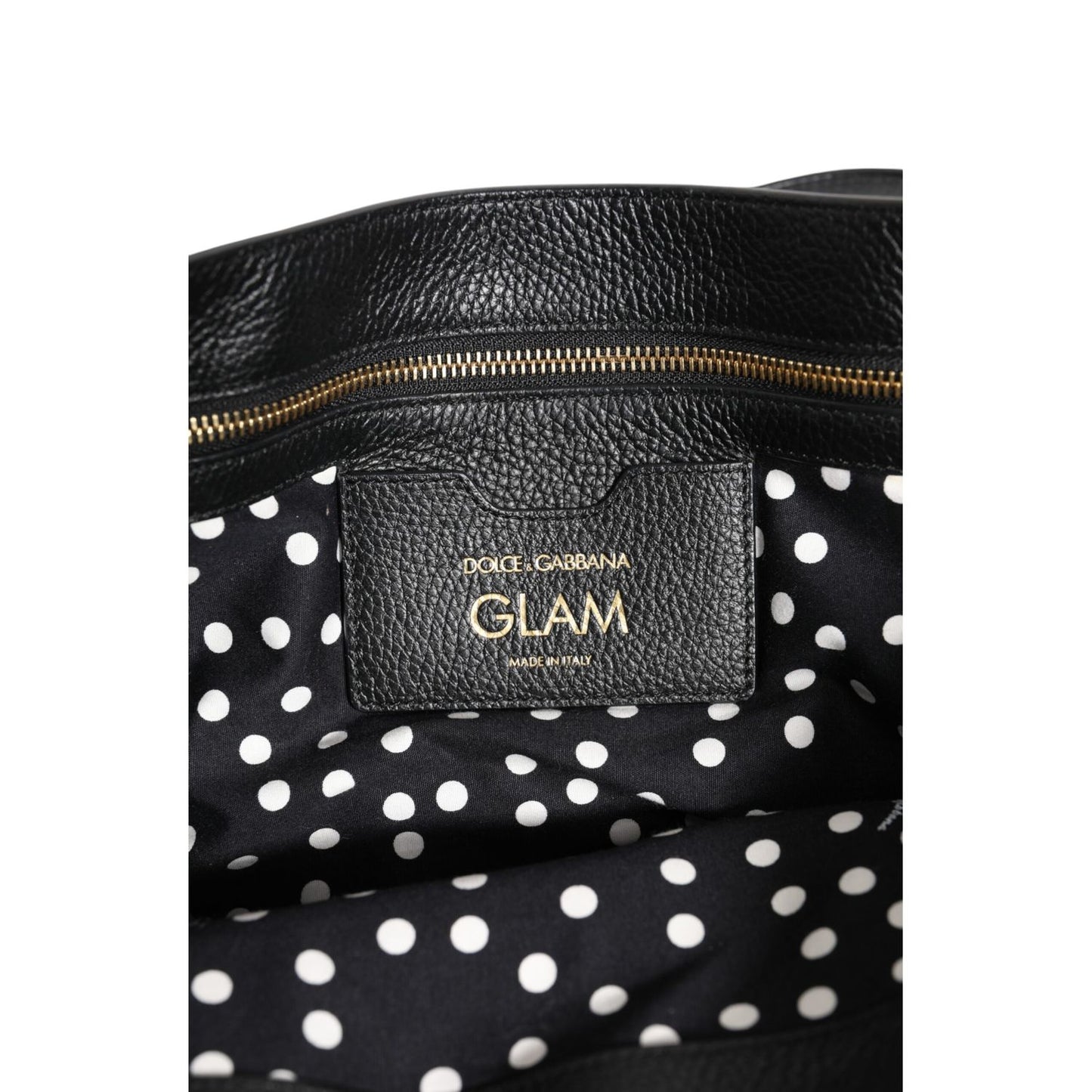 Dolce & Gabbana Brown Leopard GLAM Leather Logo Plaque Tote Bag