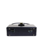 Dolce & Gabbana Blue DG BOX Lambskin Leather Crossbody Strap Bag