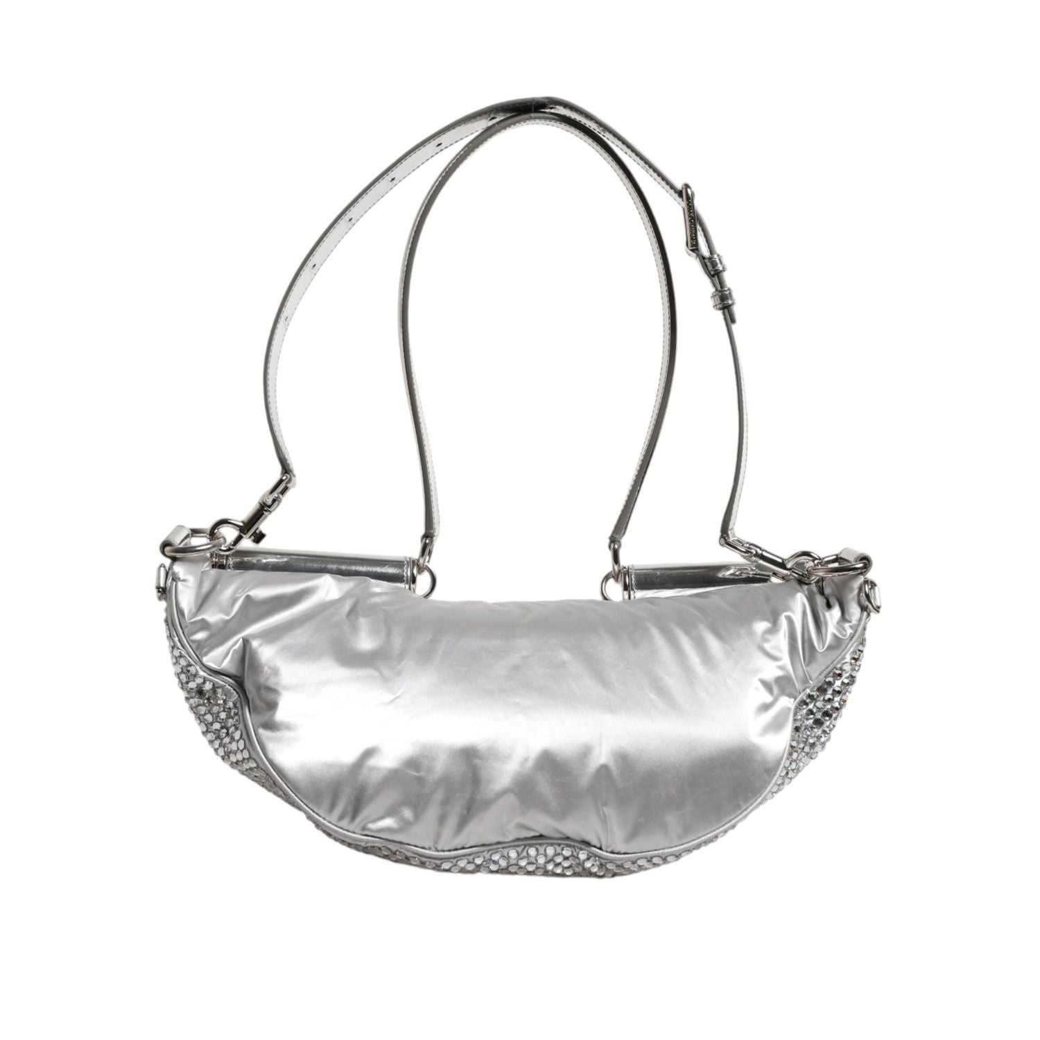 Front view with bag zipped and handles upright.