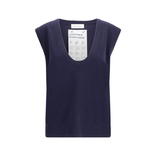 Extreme Cashmere Blue Cashmere Sleeveles Sweater