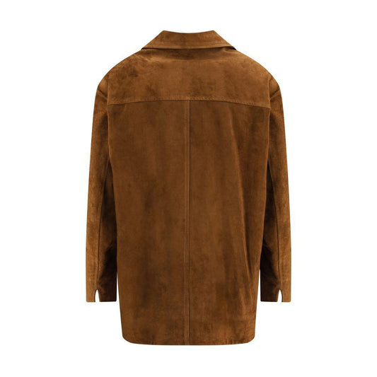 Salvatore Santoro Suede leather Jacket SA-49077DTOBACCO-IT40 | M