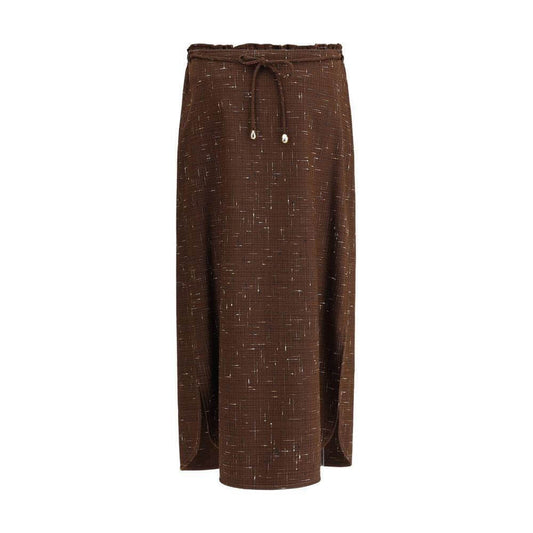 Fabiana Filippi Cotton and wool midi Skirt FA-GND215F420D8921269-IT42 | L