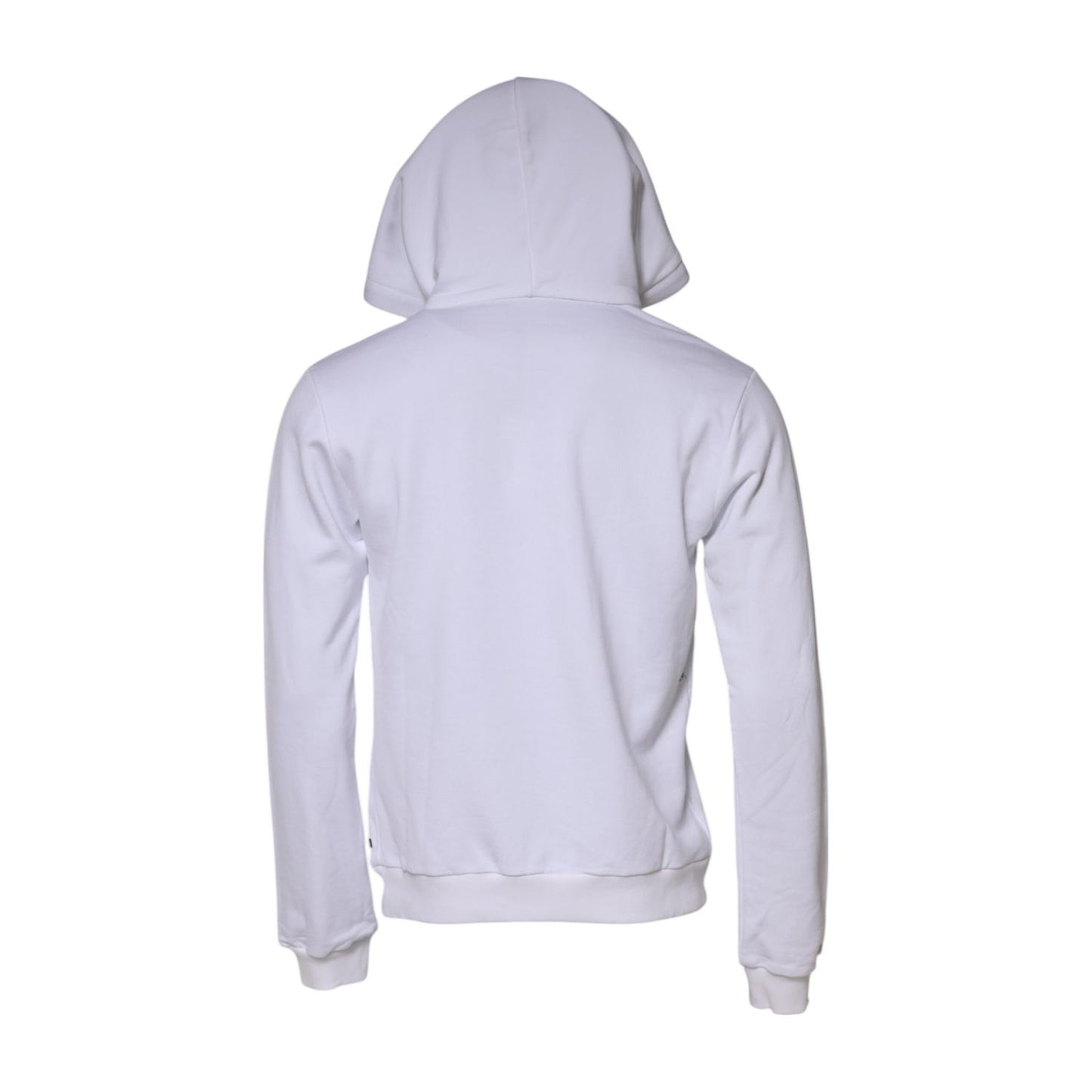 Dolce & Gabbana White Sacred Heart Hooded Sweatshirt Sweater