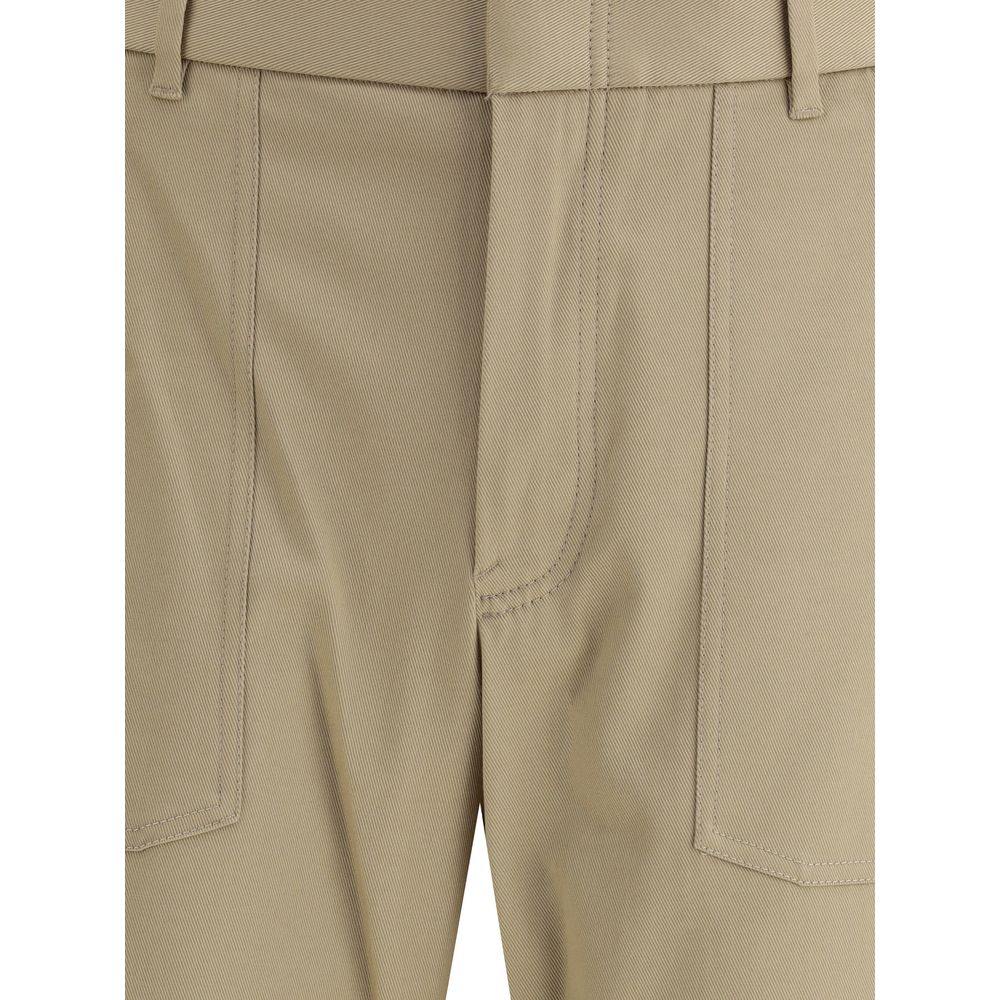 Brioni Beige Cotton Cargo Pants 1728,72470364320,Beige,Brioni,Cargo Pants - Pants - Clothing,Clothing,IT50 | L,IT52 | XL,Men,New with tags,Pants - Clothing