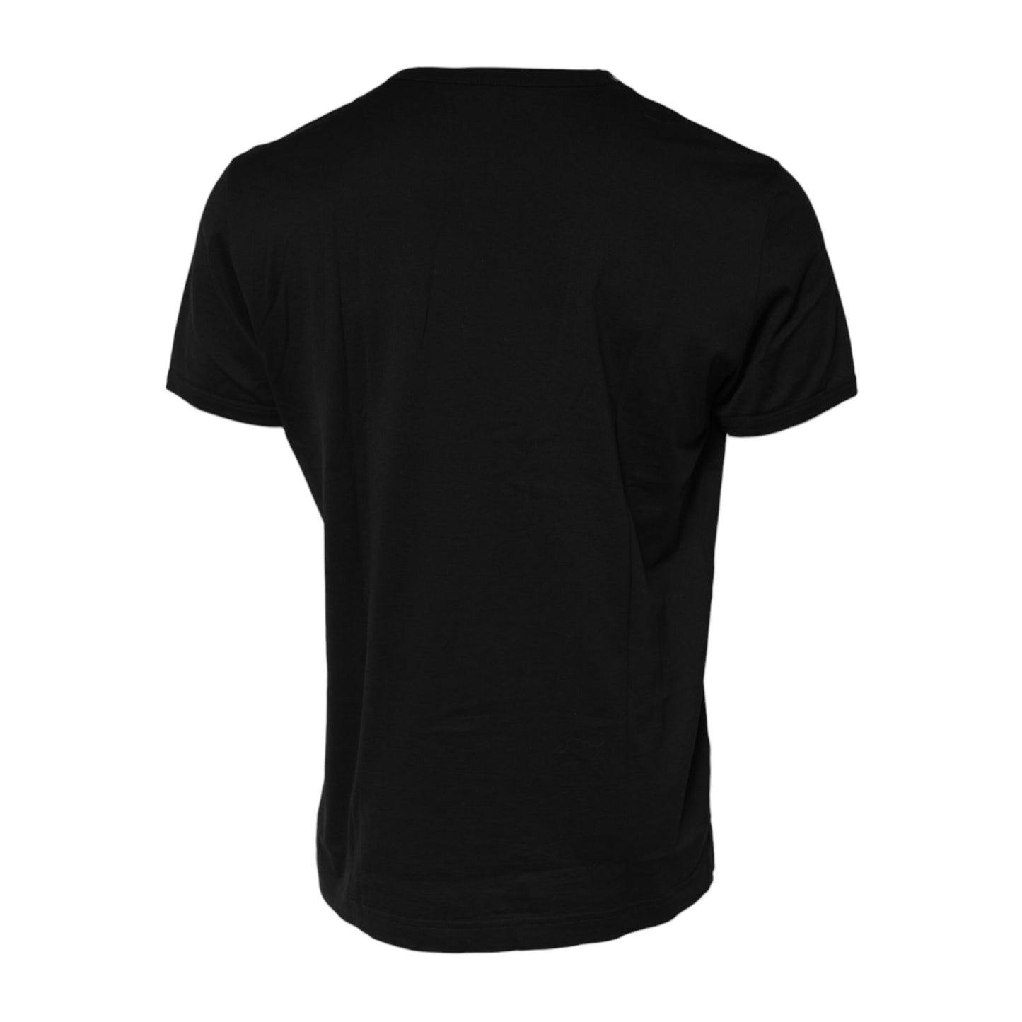 Dolce & Gabbana Black Eye Print Cotton Men Crew Neck T-shirt