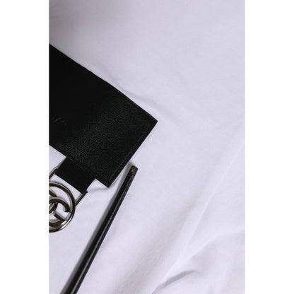 Dolce & Gabbana White Logo Crew Neck Short Sleeves T-shirt