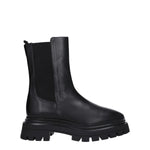 Stuart Weitzman Black Leather Ankle Boots