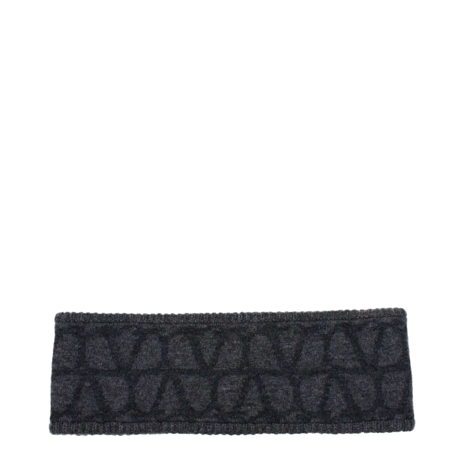 Valentino Garavani Gray Wool Headband