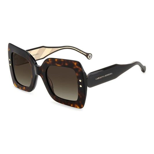 Carolina Herrera Brown Acetate Sunglasses CHHER0082S86AC