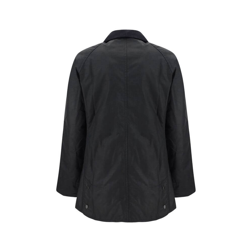 Barbour Black Cotton Coat