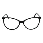 Andy Wolf Black Unisex Glasses Frame in full-rim acetate cat eye design with demo lenses, includes branded case.