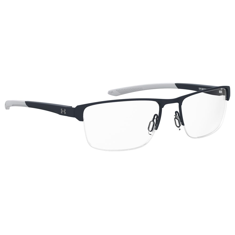 Under Armour Blue Metal Frames glasses with 55/18/135mm dimensions, designed for men. Model UA5037G4NZF51. Sleek and stylish eyewear.