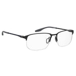 Under Armour Black Metal Frames eyeglasses UA5047G003F41 with 54/17/140 mm dimensions, metal material, and black color.