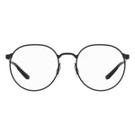 Under Armour Black Metal Frames unisex glasses UA5048G003F21, black round frames, metal material, size 52/19/140 mm.