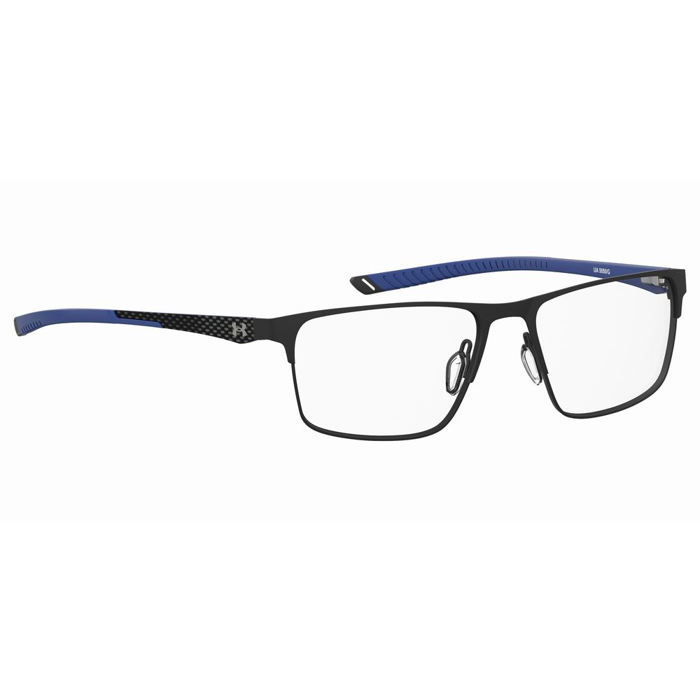 Under Armour Black Metal Frames, UA5050 Glasses for Men, 56/17/145mm, Metal Material, Black Color