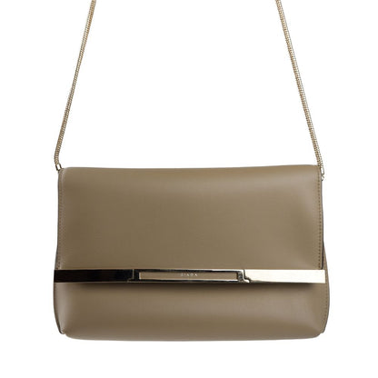 Giada Beige Leather Crossbody Bag