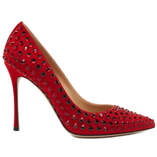 Sergio Rossi Red Calfskin Women Pump
