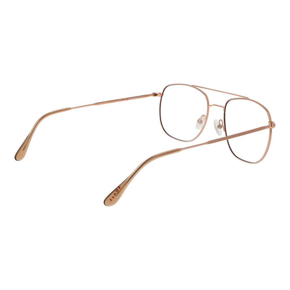 Andy Wolf Red Unisex Glasses Frame with metal aviator full-rim style, lenses width 53mm, bridge 18mm, temples length 145mm.