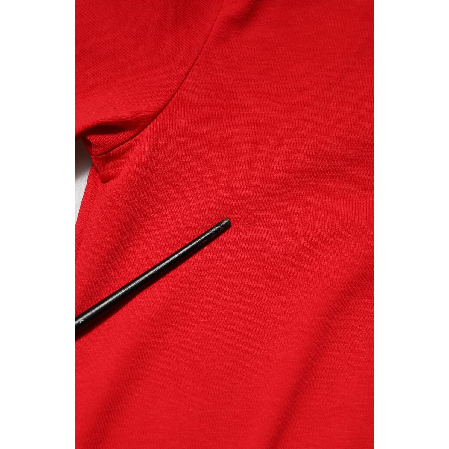 Dolce & Gabbana Red Plain Short Sleeves Crew Neck Top T-shirt