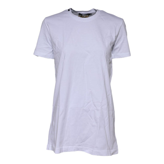 Dolce & Gabbana White Short Sleeves Crew Neck Top T-shirt TSH90748-44