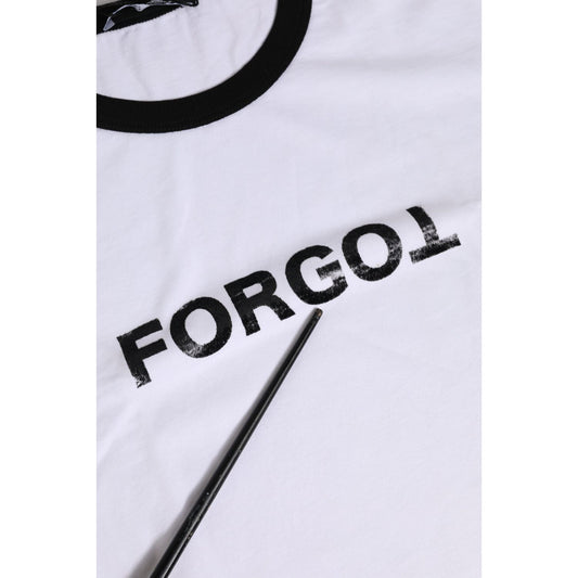 Dolce & Gabbana White Cotton Crew Neck Cropped Top T-shirt TSH91278-44