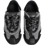 Dolce & Gabbana Black Gray NS1 Low Top Sneakers Shoes LA12829-35