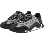 Dolce & Gabbana Black Gray NS1 Low Top Sneakers Shoes LA12829-35
