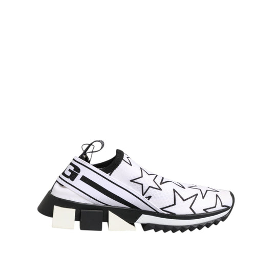 Dolce & Gabbana White Stars Sorrento Low Top Sneakers Shoes