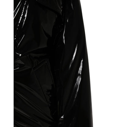 Dolce & Gabbana Polyester Black Quilted Puffer Coat Jacket