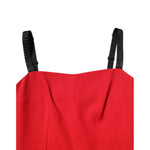Dolce & Gabbana Red Stretch Bodycon Sheath Knee Length Dress
