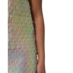 Dolce & Gabbana Multicolor Sequin Holographic Mini Dress