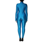 Dolce & Gabbana Blue Nylon Turtleneck Bodycon Jumpsuit Dress