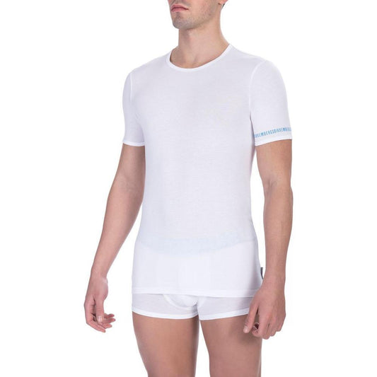 Bikkembergs White Cotton Men's T-Shirt