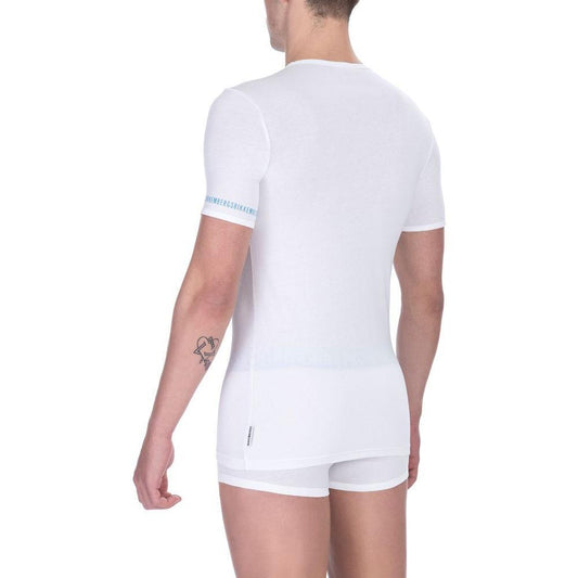 Bikkembergs White Cotton Men's T-Shirt