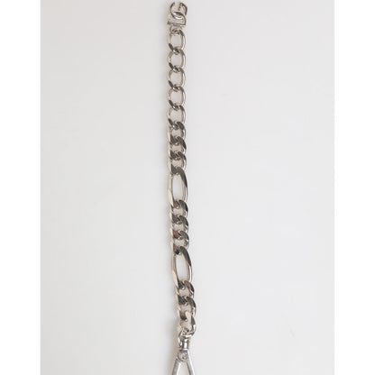 Dolce & Gabbana Silver Tone Brass Chain Lobster Clasp DG Logo Bracelet