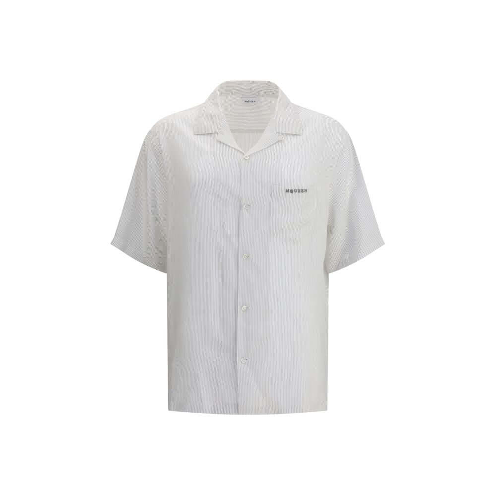 Alexander McQueen White Viscose Pattern Shirt