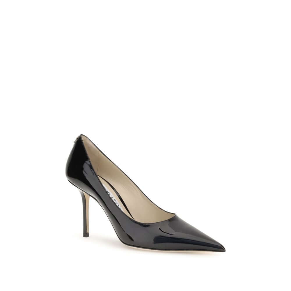 Jimmy Choo Black Calf Leather Bos Taurus High Heel Pumps