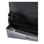 Ferrari Black GT patent leather bag with chain