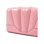 Ferrari Pink GT patent leather bag with chain