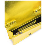 Ferrari Metal Yellow GT patent leather bag with chain