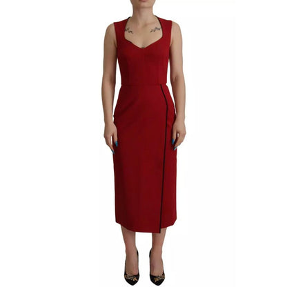Dolce & Gabbana Red Viscose Dress