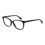 Polaroid Black Women Glasses Frame in full-rim round style with black polyamide material and demo lenses. Size 55-10-145.