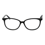 Polaroid Black Women Glasses Frame, full-rim black polyamide round frames with demo lenses.