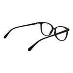 Polaroid Black Women Glasses Frame with round full-rim polyamide design, black color, and demo lenses. Includes branded case.