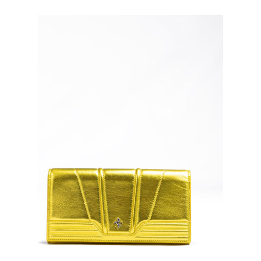 Ferrari Metal Yellow GT patent leather purse